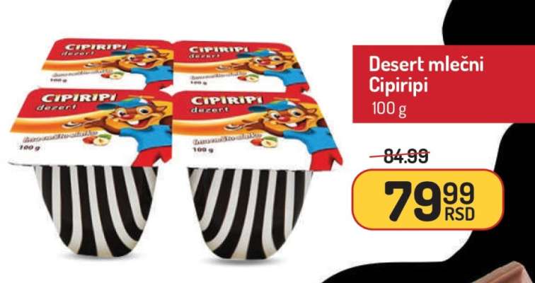 Desert mlečni Cipiripi