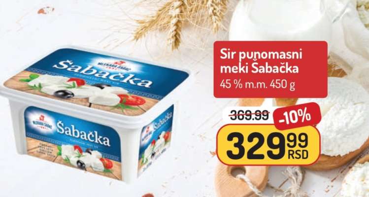 Sir punomasni meki Šabačka