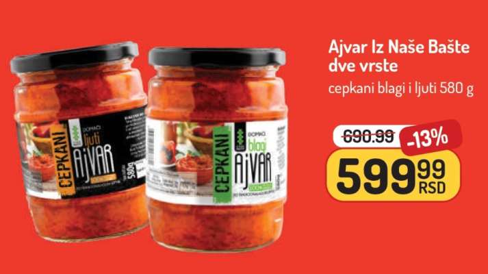 Ajvar Iz Naše Bašte dve vrste