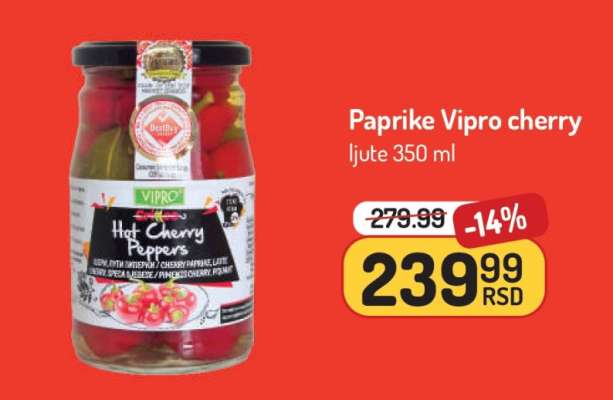 Paprike Vipro cherry