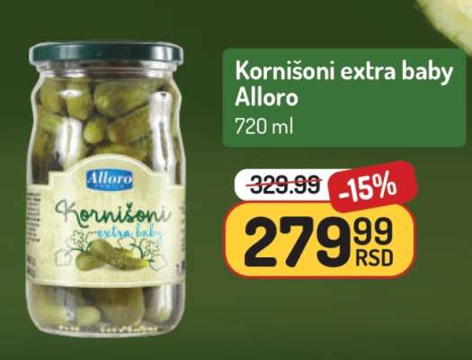 Kornišoni extra baby ALLORO