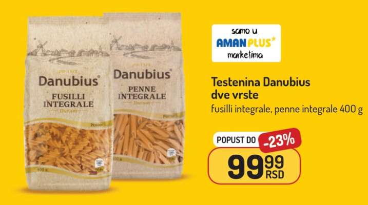 Testenina Danubius dve vrste