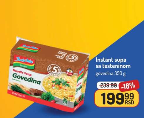 Instant supa sa testeninom