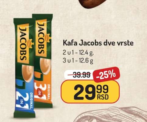 Kafa Jacobs dve vrste
