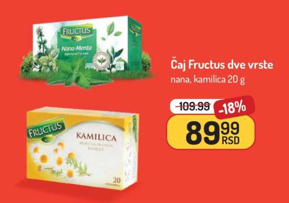 Čaj Fructus dve vrste