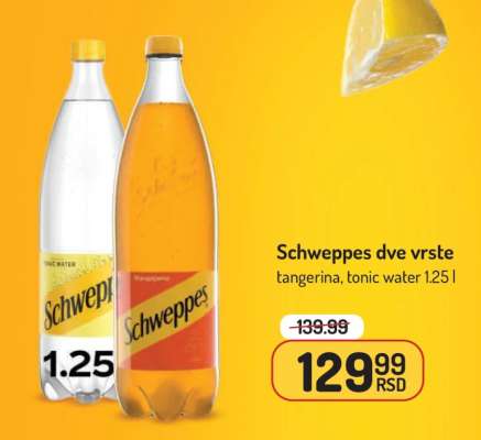 Schweppes dve vrste
