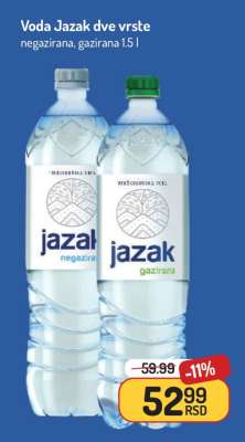 Voda Jazak dve vrste