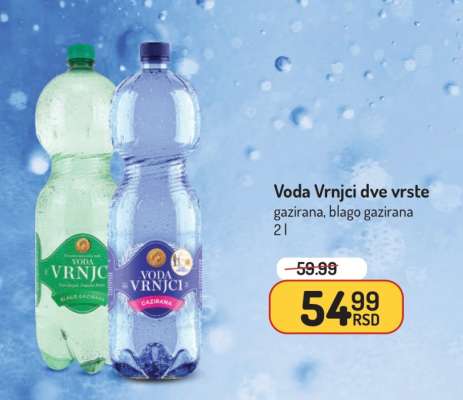 Voda Vrnjačka Banja dve vrste