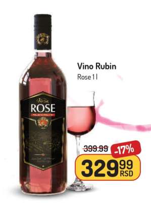 Vino Rubin Rose 1l