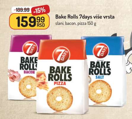 Bake Rolls 7Days više vrsta