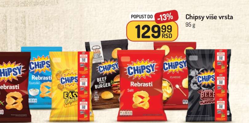 Chipsy više vrsta