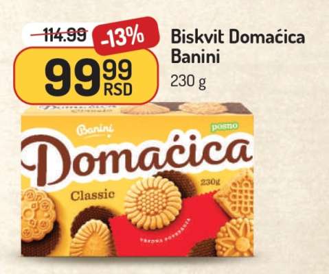 Biskvit Domaćica Banini