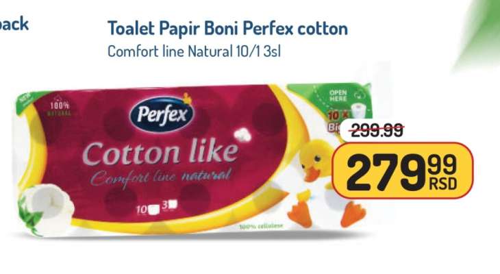 Toalet Papir BONI PERFEX COTTON
