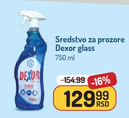 Sredstvo za prozore Dexor glass