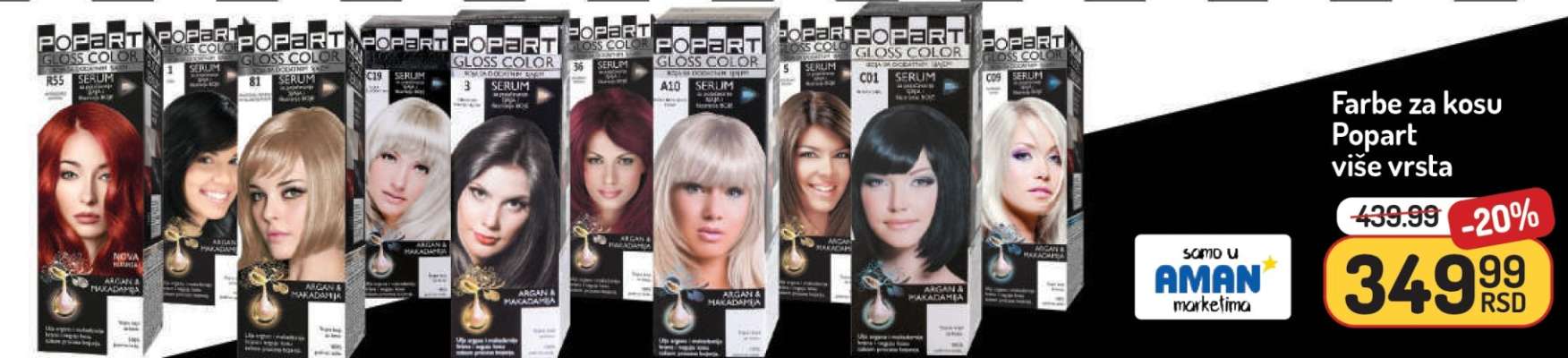 Farbe za kosu Popart
