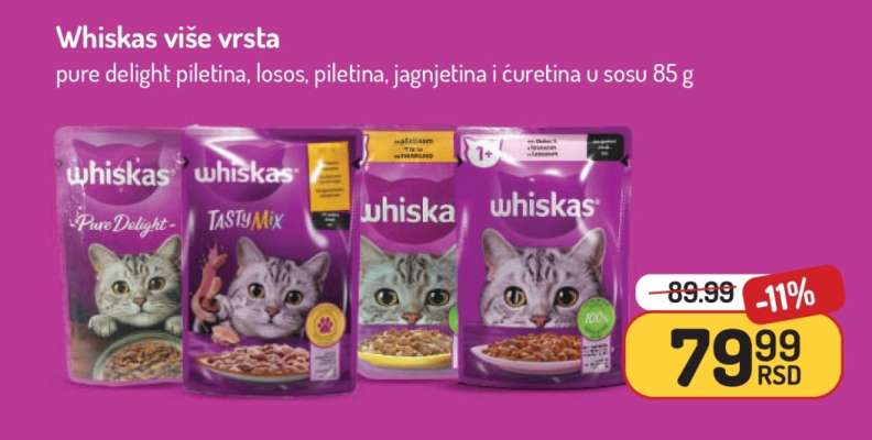 Whiskas više vrsta