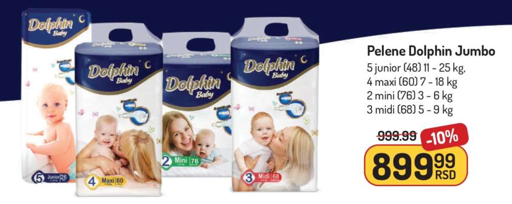 Pelene Dolphin Jumbo