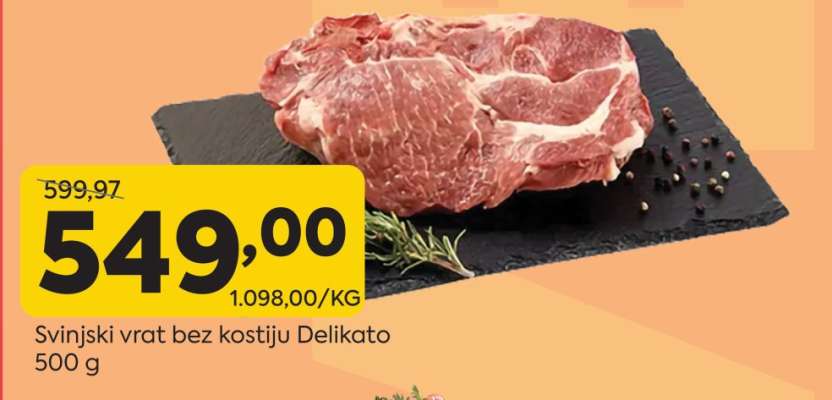 Svinjski vrat bez kostiju Delikato