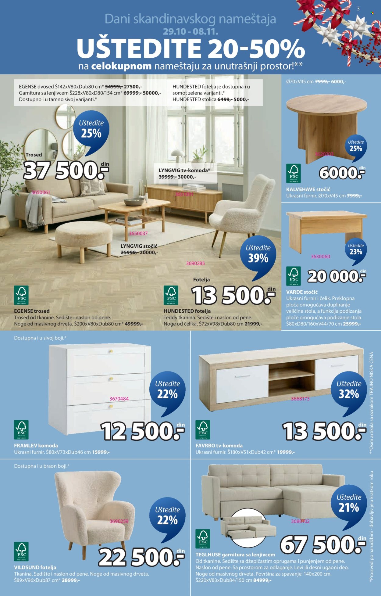 JYSK katalog - 29.10.2025 - 11.11.2025. Stranica 3