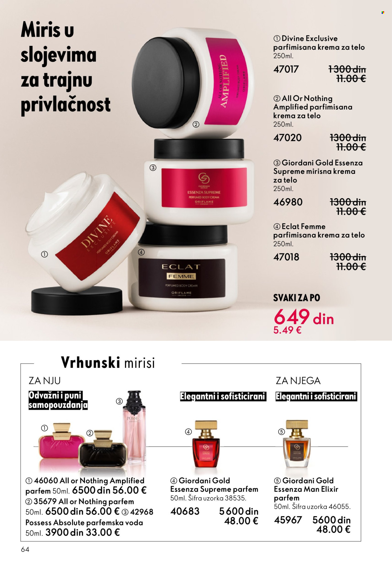 Oriflame katalog - 29.10.2025 - 18.11.2025. Stranica 64