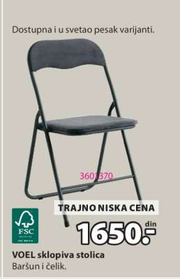 VOEL sklopiva stolica