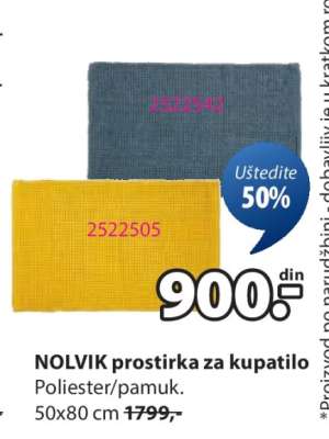 NOLVIK PROSTIRKA ZA KUPATILO