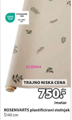 ROSENVARTS plastificirani stolnjak