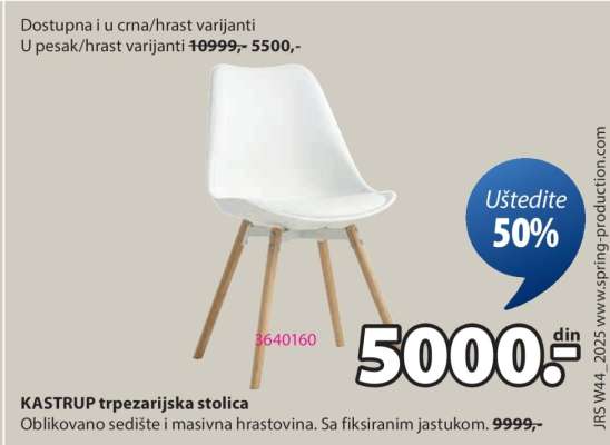 KASTRUP TRPEZARIJSKA STOLICA