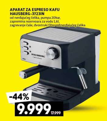 APARAT ZA ESPRESO KAFU HAUSBERG-3723IN