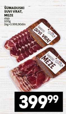 ŠUMADIJSKI SUVI VRAT, MEZE