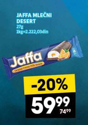 JAFFA MLEČNI DESERT