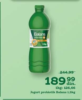 Jogurt probiotik Balans+ 1.5kg