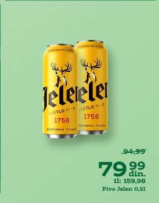 Pivo Jelen 0,5l