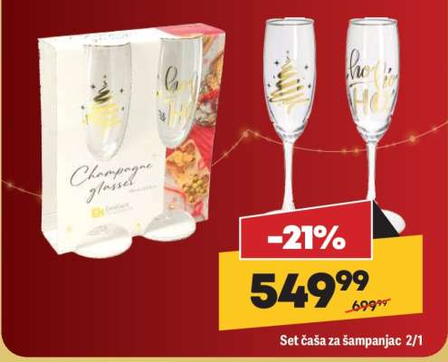 Set čaša za šampanjac 2/1