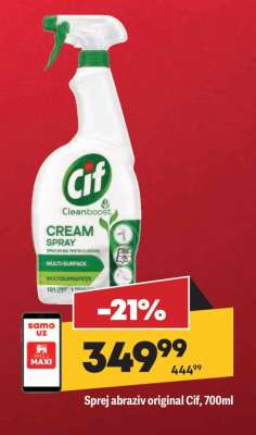 Sprej abraziv original Cif, 700ml