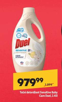 Tečni deterdžent Sensitive Baby Care Duel, 2,45l