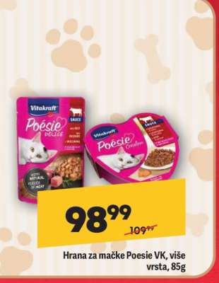 Hrana za mačke Poesie VK, više vrsta, 85g