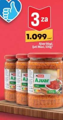 Ajvar blagi ljuti Maxi , 530g