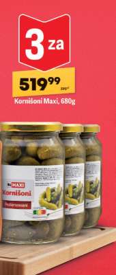 KORNIŠONI MAXI , 680G