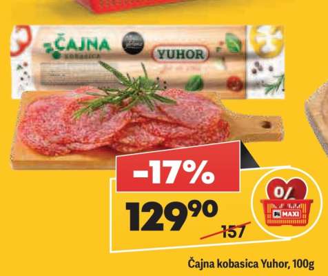 čajna kobasica Yuhor, 100g