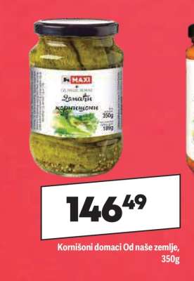Kornišoni domaci Od naše zemlje, 350g