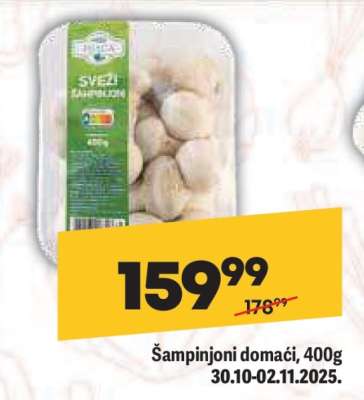 Šampinjoni domaći 400g