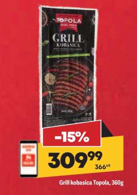 GRILL KOBASICA Topola 360g