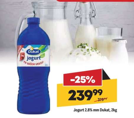 Jogurt 2,8% mm Dukat, 2kg