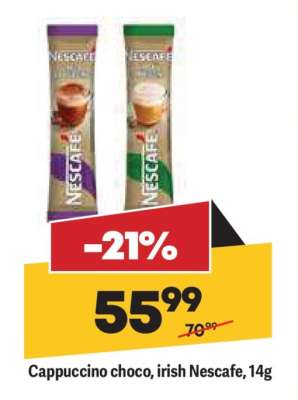 Cappuccino choco, irish Nescafe, 14g