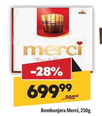 Bombonjera Merci 250g