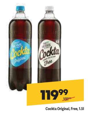 Cockta original free 1,5l