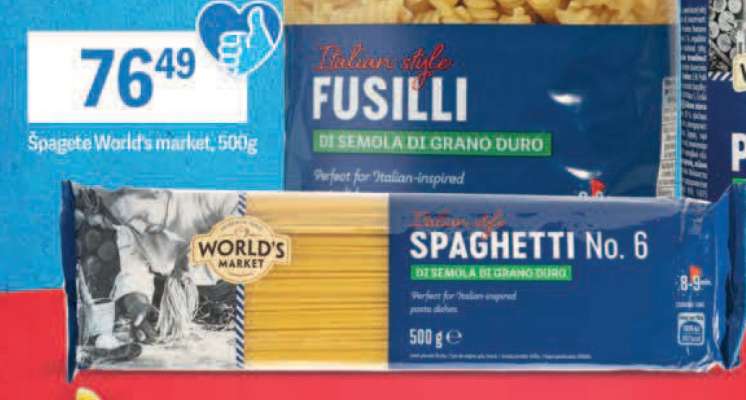 Špagete World's market, 500g