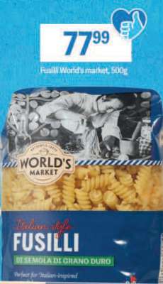 Fusilli World’s market, 500g