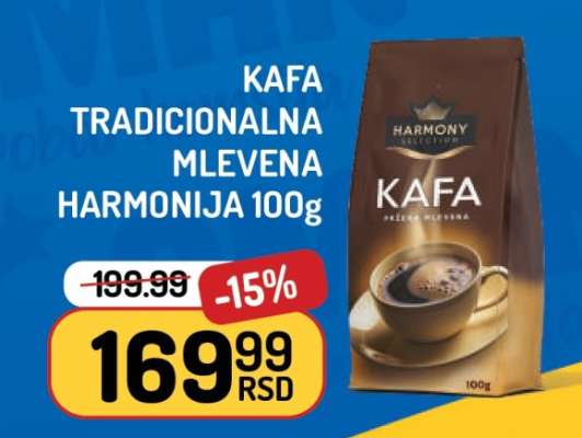 KAFA TRADICIONALNA MLEVENA HARMONIJA 100g